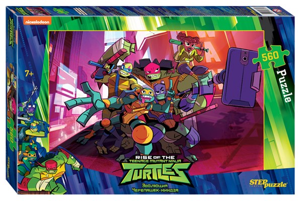 Step Puzzle (97070) - "Ninja Turtles" - 560 brikker puslespil