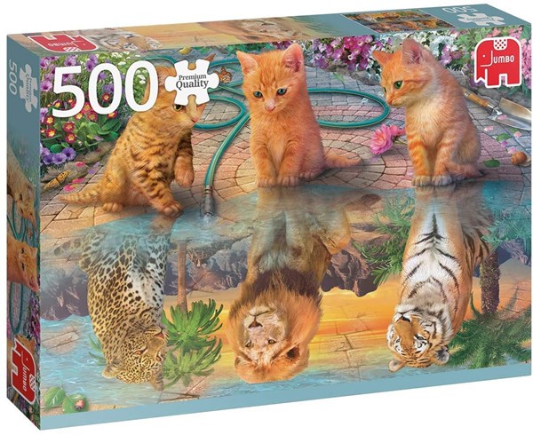 Jumbo (18850) - "A Kitten's Dream" - 500 brikker puslespil