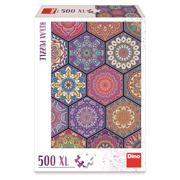 Dino (51408) - "Mandala" - 500 brikker puslespil