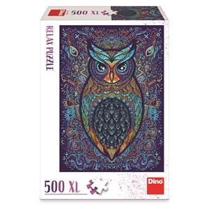 Dino (51407) - "Owl" - 500 brikker puslespil
