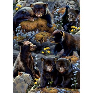 SunsOut (56452) - Rebecca Latham: "Bear Cubs" - 500 brikker puslespil