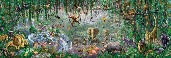 SunsOut (71610) - Adrian Chesterman: "African Mural" - 500 brikker puslespil