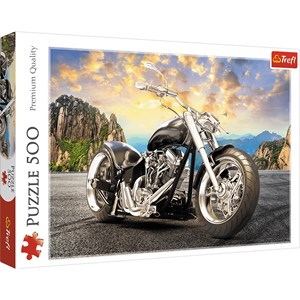 Trefl (37384) - "Black Motorcycle" - 500 brikker puslespil