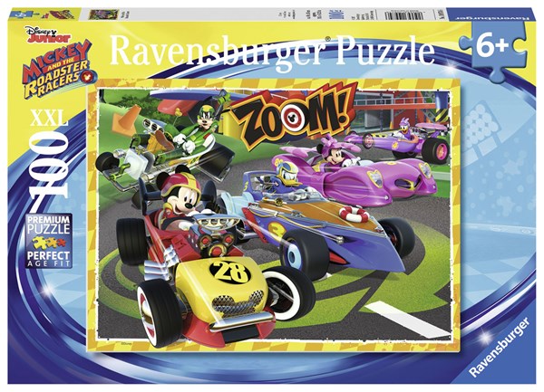 Ravensburger (10974) - "Mickey og racerholdet" - 100 brikker puslespil