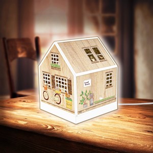 Pintoo (r1005) - "House Lantern, Little Wooden Cabin" - 208 brikker puslespil