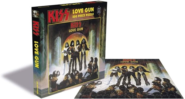 Zee Puzzle (25647) - "Kiss, Love Gun" - 500 brikker puslespil