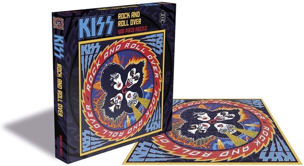 Zee Puzzle (25645) - "Kiss, Rock and Roll Over" - 500 brikker puslespil