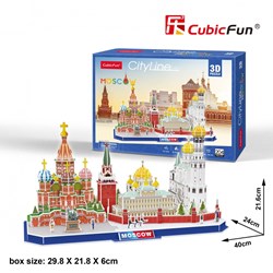 Cubic Fun (mc266h) - "Cityline, Moscow" - 204 brikker puslespil