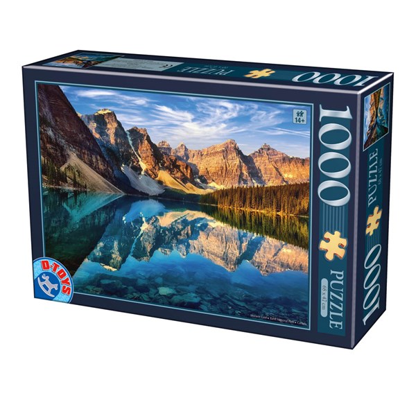 D-Toys (75765) - "Moraine Lake, Canada" - 1000 brikker puslespil