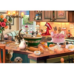 Schmidt Spiele (59919) - "In the kitchen" - 1000 brikker puslespil