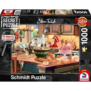 Schmidt Spiele (59919) - "In the kitchen" - 1000 brikker puslespil