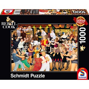 Schmidt Spiele (59686) - Beryl Cook: "Party Night" - 1000 brikker puslespil