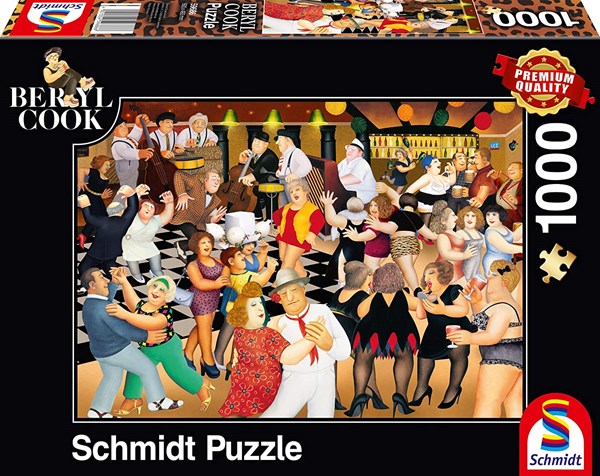 Schmidt Spiele (59686) - Beryl Cook: "Party Night" - 1000 brikker puslespil