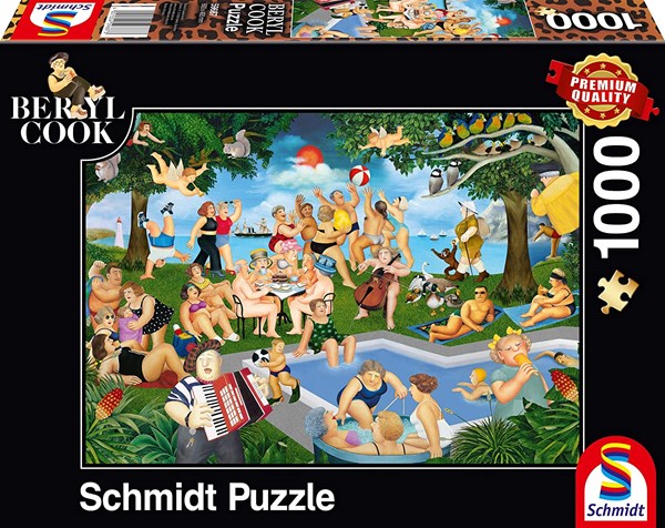 Schmidt Spiele (59687) - Beryl Cook: "Summer Festival" - 1000 brikker puslespil