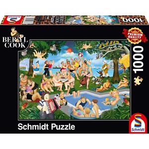 Schmidt Spiele (59687) - Beryl Cook: "Summer Festival" - 1000 brikker puslespil