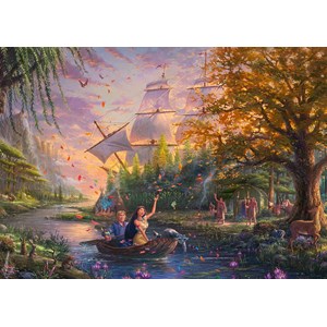 Schmidt Spiele (59688) - Thomas Kinkade: "Disney, Pocahontas" - 1000 brikker puslespil