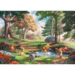 Schmidt Spiele (59689) - Thomas Kinkade: "Disney, Winnie The Pooh" - 1000 brikker puslespil