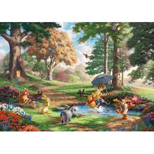 Schmidt Spiele (59689) - Thomas Kinkade: "Disney, Winnie The Pooh" - 1000 brikker puslespil