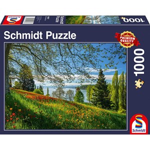 Schmidt Spiele (58967) - "Tulips Field, Mainau Island" - 1000 brikker puslespil