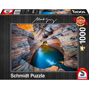 Schmidt Spiele (59922) - Mark Gray: "Indigo" - 1000 brikker puslespil