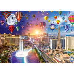 Schmidt Spiele (59907) - Lars Stewart: "Las Vegas, Night and Day" - 1000 brikker puslespil