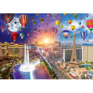 Schmidt Spiele (59907) - Lars Stewart: "Las Vegas, Night and Day" - 1000 brikker puslespil