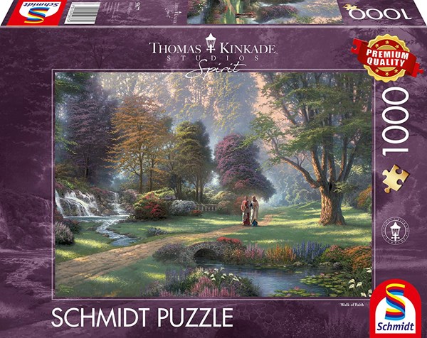 Schmidt Spiele (59677) - Thomas Kinkade: "Spirit, Way of Faith" - 1000 brikker puslespil