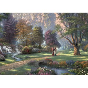 Schmidt Spiele (59677) - Thomas Kinkade: "Spirit, Way of Faith" - 1000 brikker puslespil