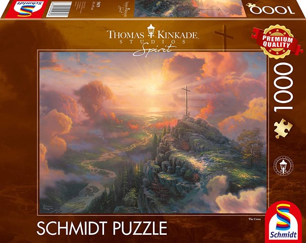 Schmidt Spiele (59679) - Thomas Kinkade: "Spirit, The Cross" - 1000 brikker puslespil