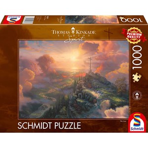 Schmidt Spiele (59679) - Thomas Kinkade: "Spirit, The Cross" - 1000 brikker puslespil