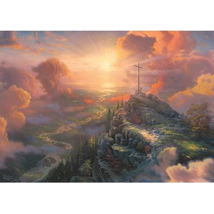 Schmidt Spiele (59679) - Thomas Kinkade: "Spirit, The Cross" - 1000 brikker puslespil