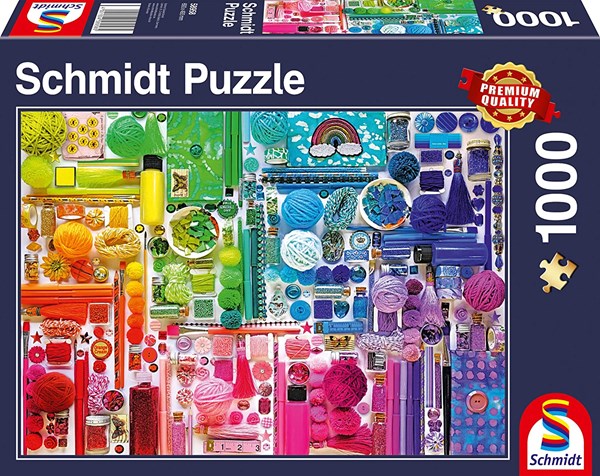 Schmidt Spiele (58958) - "Rainbow Colours" - 1000 brikker puslespil