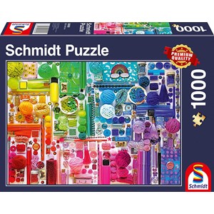Schmidt Spiele (58958) - "Rainbow Colours" - 1000 brikker puslespil
