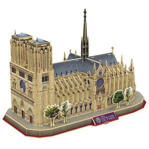 Cubic Fun (ds0986h) - "Notre-Dame de Paris" - 128 brikker puslespil