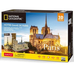 Cubic Fun (ds0986h) - "Notre-Dame de Paris" - 128 brikker puslespil