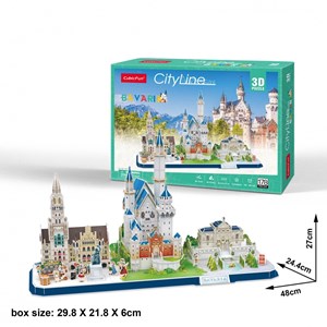 Cubic Fun (mc267h) - "Cityline, Bavaria" - 178 brikker puslespil