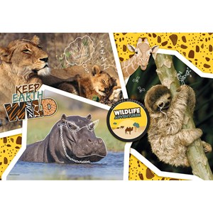 Clementoni (27143) - "Wildlife Adventure" - 104 brikker puslespil