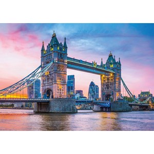 Clementoni (31816) - "Tower Bridge Sunset" - 1500 brikker puslespil