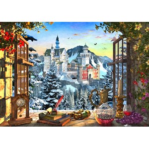 Bluebird Puzzle (70122) - "Mountain Castle" - 1000 brikker puslespil
