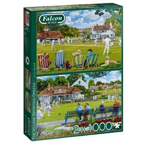 Falcon (11309) - Trevor Mitchell: "The Village Sporting Greens" - 1000 brikker puslespil