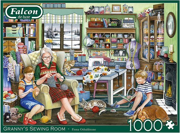 Falcon (11273) - Fiona Osbaldstone: "Granny's Sewing Room" - 1000 brikker puslespil