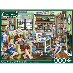 Falcon (11273) - Fiona Osbaldstone: "Granny's Sewing Room" - 1000 brikker puslespil