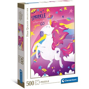 Clementoni (35100) - "Unicorn" - 500 brikker puslespil