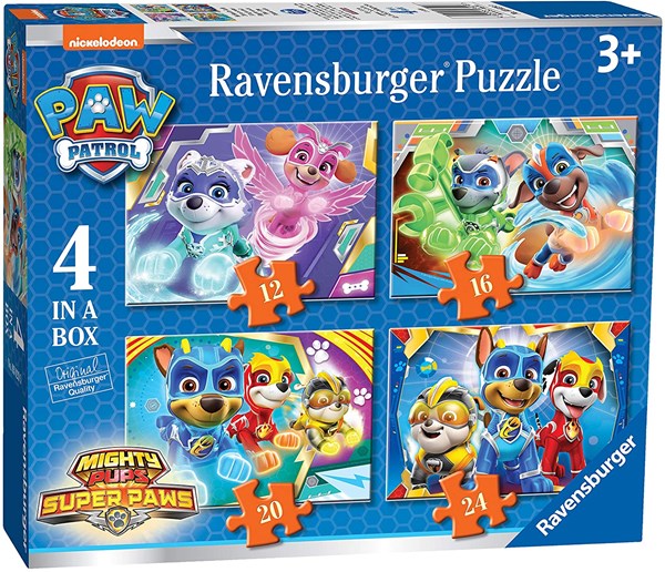 Ravensburger (03029) - "Paw Patrol" - 12 16 20 24 brikker puslespil