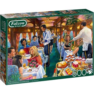 Jumbo (11328) - Jim Mitchell: "The Dining Carriage" - 500 brikker puslespil