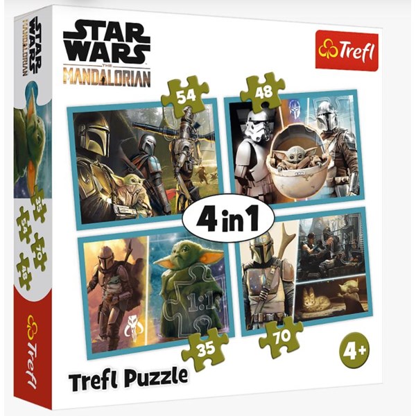 Trefl (34377) - "The Mandalorian and his World" - 35 48 54 70 brikker puslespil