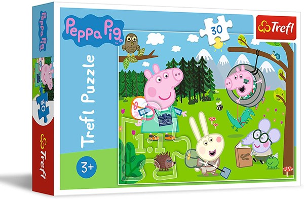 Trefl (18245) - "Peppa Pig, Forest Expedition" - 30 brikker puslespil