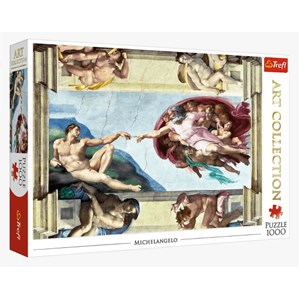 Trefl (10590) - Michelangelo: "The Creation of Adam" - 1000 brikker puslespil