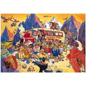 Jumbo (25007) - "Retro Original 5" - 1000 brikker puslespil