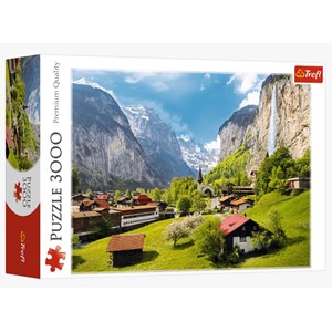 Trefl (33076) - "Lauterbrunnen, Switzerland" - 3000 brikker puslespil